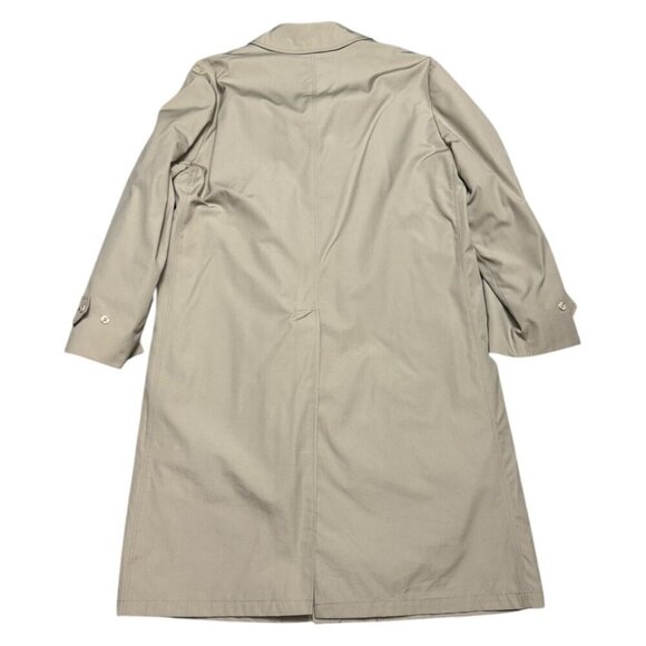 LONDON FOG TOWNE Vintage Designer Business Casual Long Trench Coat Mens 38 - Picture 2 of 9